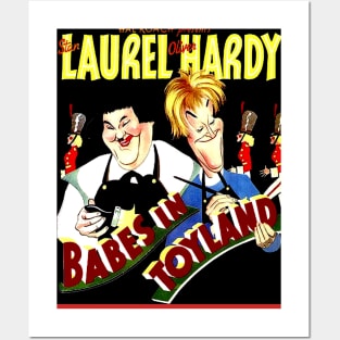 Babes in Toyland Vintage Laurel and Hardy Movie Poster Print Posters and Art